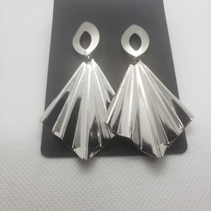 Fashion Earrings Boho Dangle Women - Silver Geometric shape.